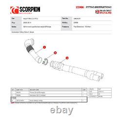 Scorpion Exhaust Hi-Flow Sports De-Cat Downpipe For Audi TT RS MK2 2009-2014