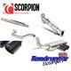Scorpion Exhaust System Focus ST250 Hatch & Cat Downpipe Resonated Carbon Trims