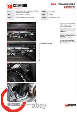 Scorpion Golf R Downpipe Sports Cat Exhaust 3 MK7 MK7.5 & Audi S3 8V SVAGX005