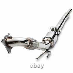 Stainless 200cpi Sports Cat Exhaust Downpipe For Vw Scirocco 2.0 Turbo Tsi 05-12