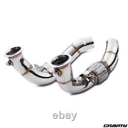 Stainless Exhaust De Cat Decat Downpipe For Bmw 5 Series F10 F12 M5 M6 4.4 12-16