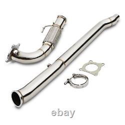 Stainless Exhaust Decat De Cat Down Pipe For Vw Golf Mk6 2.0 Tfsi R 4wd 09-13