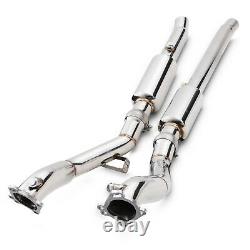 Stainless Exhaust Decat De Cat Downpipes For Audi A4 B5 S4 Bi Turbo Quattro