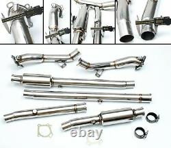 Stainless Exhaust Decat De Cat Downpipes Pipes For Audi A4 B5 S4 2.7 V6 Turbo