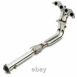 Stainless Exhaust Manifold De Cat Decat Downpipe For Honda CIVIC Ep2 1.4 1.6 01+