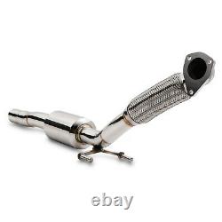 Stainless Flexi Exhaust De Cat Bypass Decat Downpipe For Skoda Fabia 1.9 Tdi Vrs