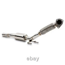 Stainless Flexi Exhaust De Cat Bypass Decat Downpipe For Skoda Fabia 1.9 Tdi Vrs