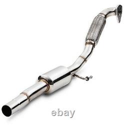 STAINLESS STEEL FLEXI EXHAUST DE CAT DECAT DOWNPIPE FOR SEAT IBIZA 1.9 TDi 03-07