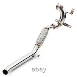 Stainless Race Exhaust De Cat Decat Downpipe For Vw Polo 1.4 Gti Tsi 6r 09-17