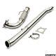 Stainless Sport Exhaust De Cat Decat Downpipe For Vw Golf Mk6 R 2.0 Tfsi 04-10