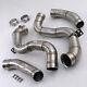 Stainless Sport Exhaust De Cat Decat Race Downpipe For Lhd Mercedes C63 Amg W205