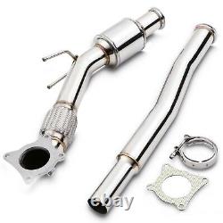 Stainless Steel 200cpi Sports Cat Exhaust Downpipe For Audi A3 8p 2.0 04-12
