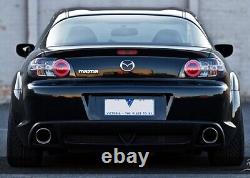 Stainless Steel Chrome Full Cat Back Downpipe Exhaust Muffler For 03+ Mazda RX-8