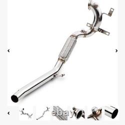 Stainless Steel Decat De Cat Exhaust Downpipe For Vw Golf Mk7 1.4 Tsi