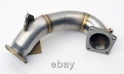 Stainless Steel Exhaust 3.5 De-cat Down Pipe For Hyundai I30n 2.0 Turbo 18+