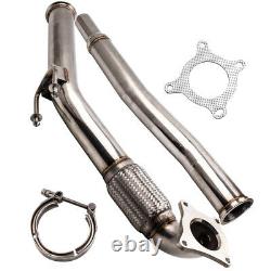 Stainless Steel T304 Decat Down pipe For VW Golf MkV MKVI AUDI A3 2.0 GTI FSI