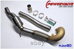 VW GOLF R MK7.5 / GPF 90MM BCS Downpipe- 100 Cell Sports Cat WEB SALE NOW ON