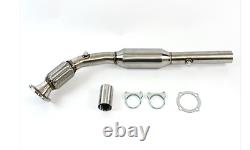 Vw Bora 1.8t 20v Stainless Steel Exhaust Downpipe Decat Cat Pipe 200cell Cat