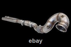 X-Force 4-3 Downpipe with Sports Cat fits Audi RS3 8V 17- / TTRS 17